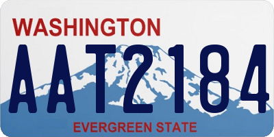 WA license plate AAT2184