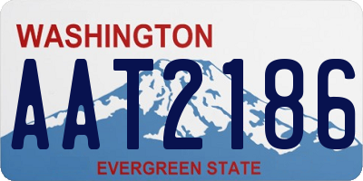 WA license plate AAT2186