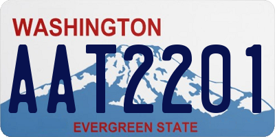 WA license plate AAT2201