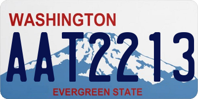 WA license plate AAT2213