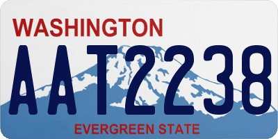 WA license plate AAT2238
