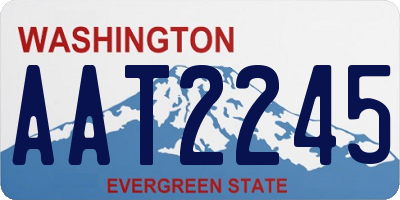 WA license plate AAT2245