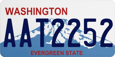 WA license plate AAT2252