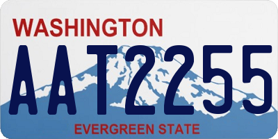 WA license plate AAT2255