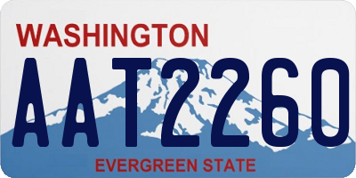 WA license plate AAT2260