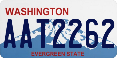 WA license plate AAT2262