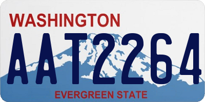WA license plate AAT2264