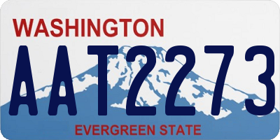 WA license plate AAT2273