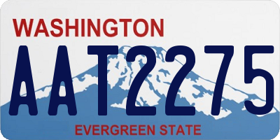 WA license plate AAT2275
