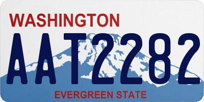 WA license plate AAT2282