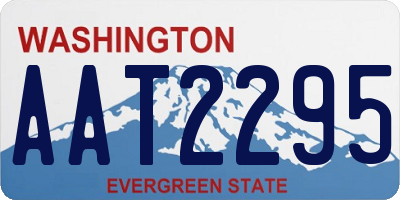 WA license plate AAT2295