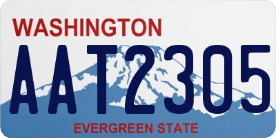 WA license plate AAT2305