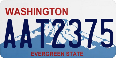 WA license plate AAT2375
