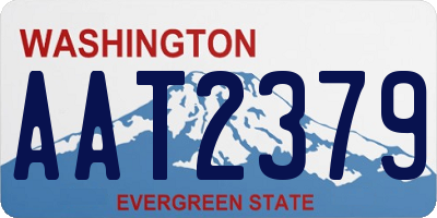 WA license plate AAT2379