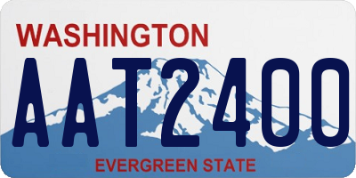 WA license plate AAT2400