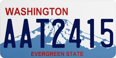 WA license plate AAT2415