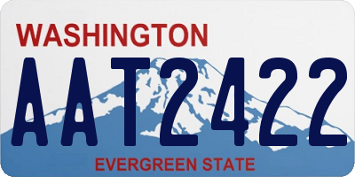 WA license plate AAT2422