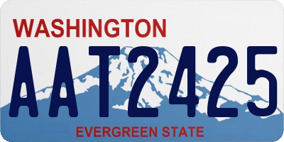 WA license plate AAT2425