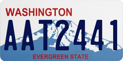 WA license plate AAT2441