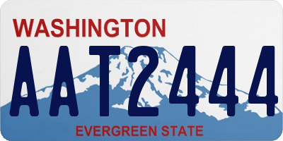 WA license plate AAT2444