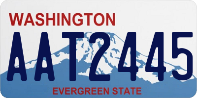 WA license plate AAT2445