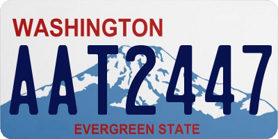 WA license plate AAT2447