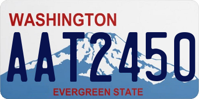 WA license plate AAT2450