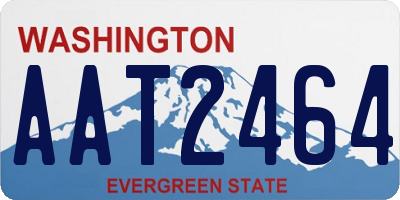 WA license plate AAT2464
