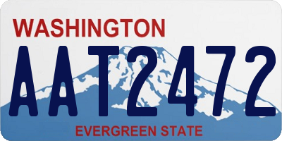 WA license plate AAT2472