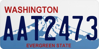 WA license plate AAT2473