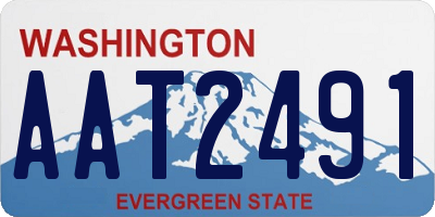 WA license plate AAT2491