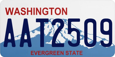 WA license plate AAT2509
