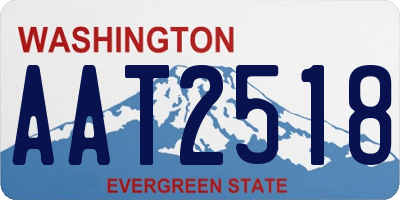 WA license plate AAT2518
