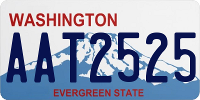 WA license plate AAT2525