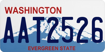 WA license plate AAT2526