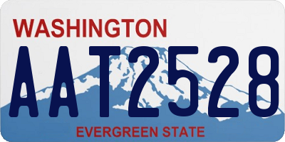 WA license plate AAT2528