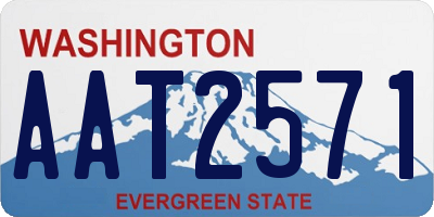 WA license plate AAT2571