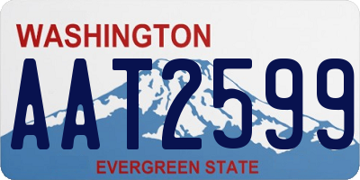 WA license plate AAT2599