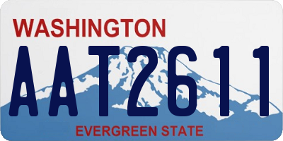 WA license plate AAT2611