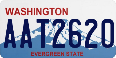 WA license plate AAT2620