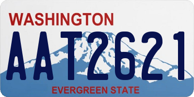 WA license plate AAT2621
