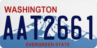 WA license plate AAT2661