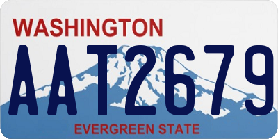 WA license plate AAT2679
