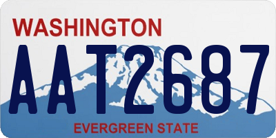 WA license plate AAT2687