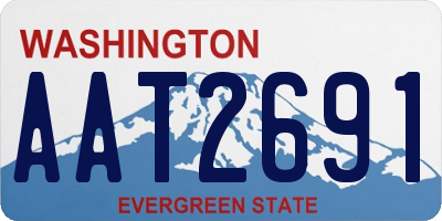WA license plate AAT2691