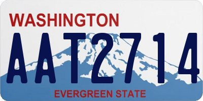 WA license plate AAT2714