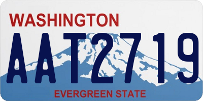 WA license plate AAT2719