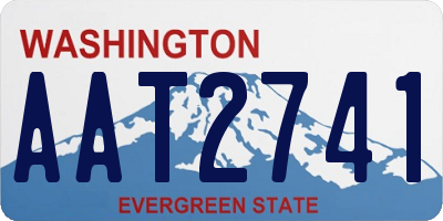 WA license plate AAT2741