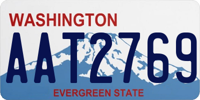 WA license plate AAT2769