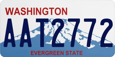 WA license plate AAT2772